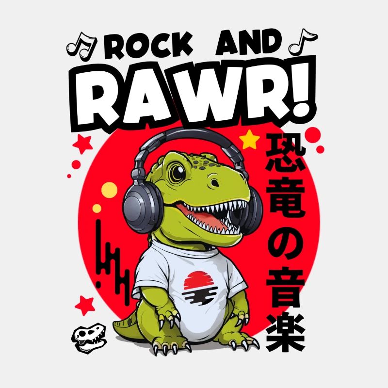Conception de musique de dinosaure japonais