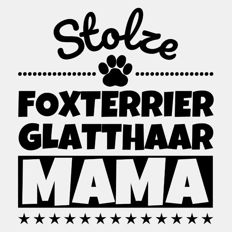 Stolze Foxterrier Glatthaar Mama