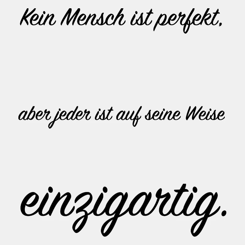 kein Mensch ist perfekt