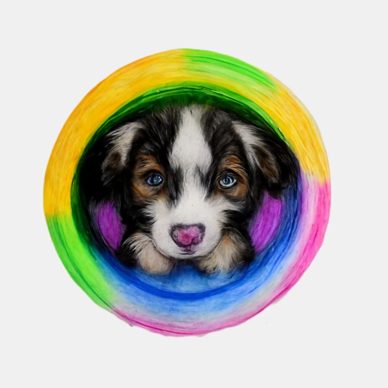 Regenbogen Hund Australian Shepherd