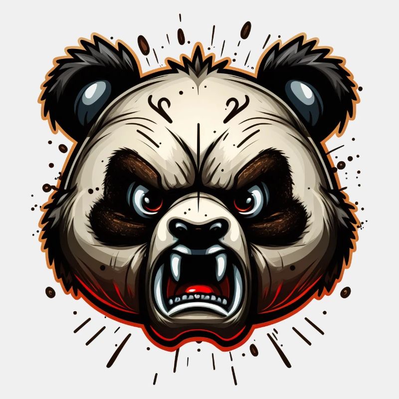 Wütender Panda
