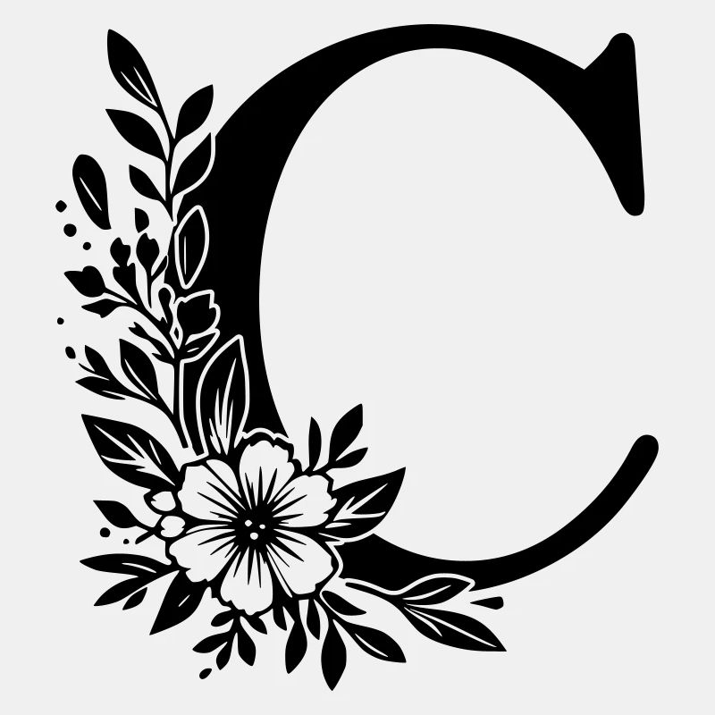 Buchstabe C Blume