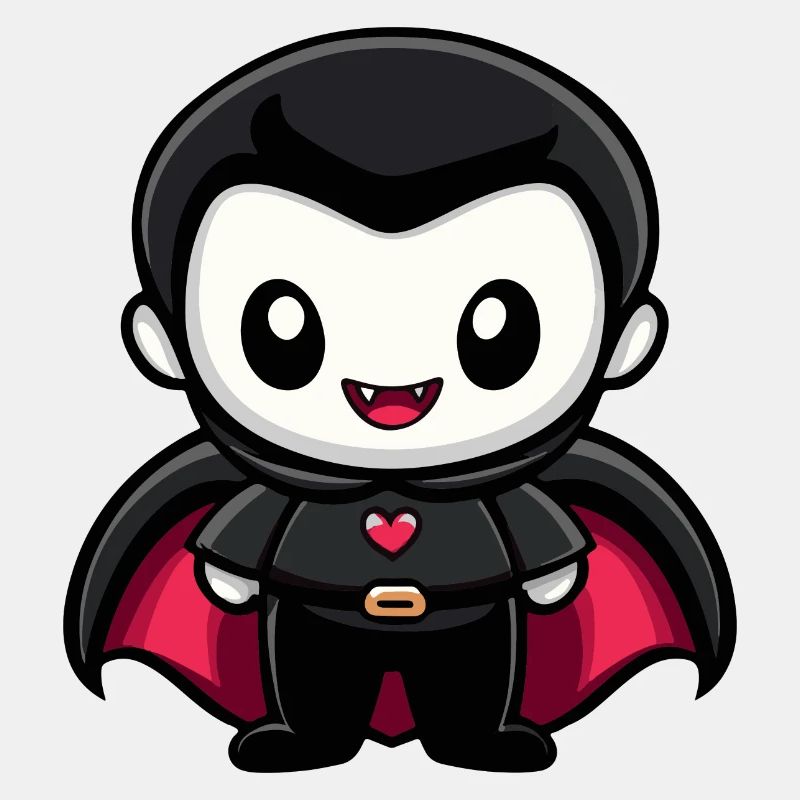 Vampir Halloween Niedlich Comic