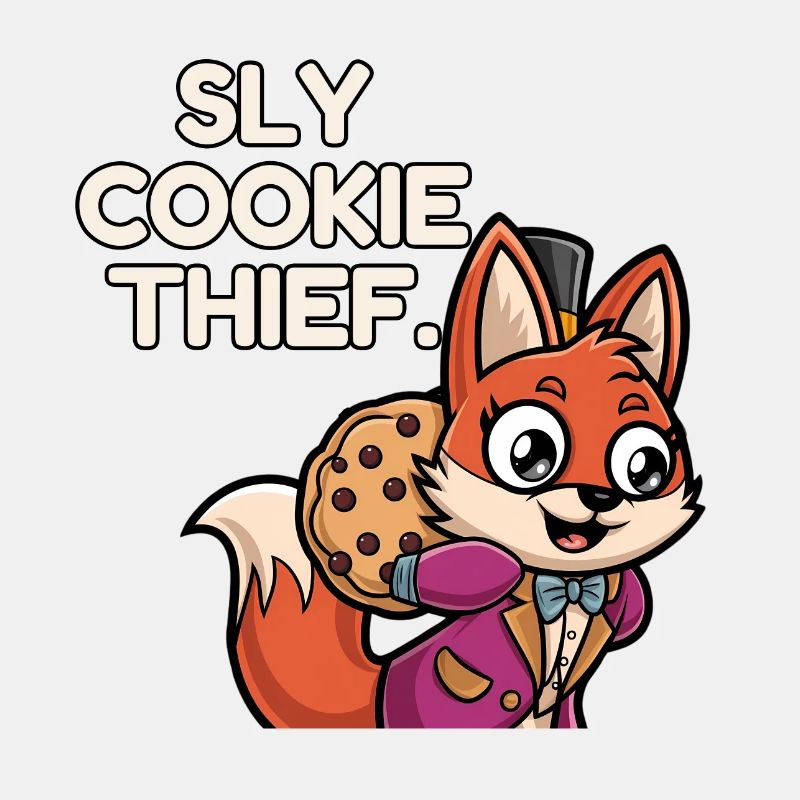 Sly Cookie thief - funny fox design