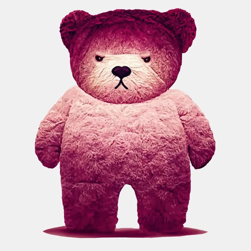 Pink Grumpy Teddy