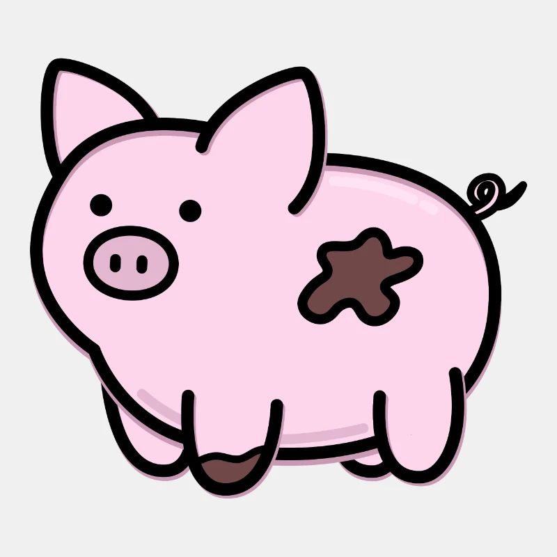 Süßes kleines Schwein