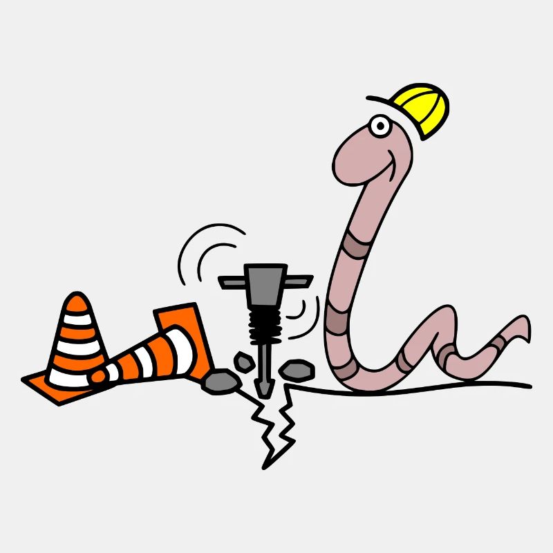 Wurm Bauarbeiter