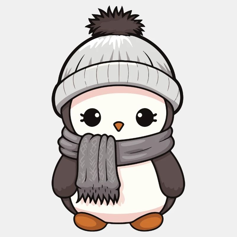 Pinguin Winter Tier Baby Comic