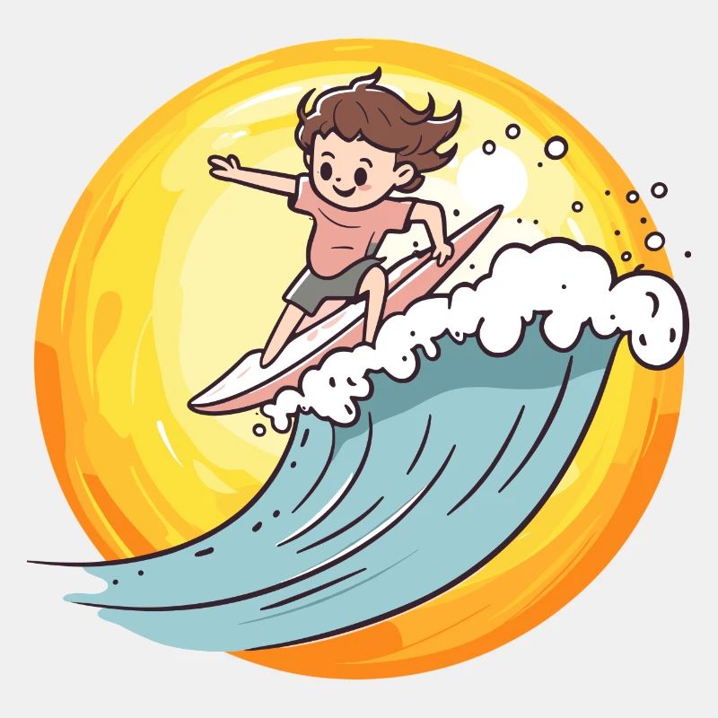 Surfer Surfen