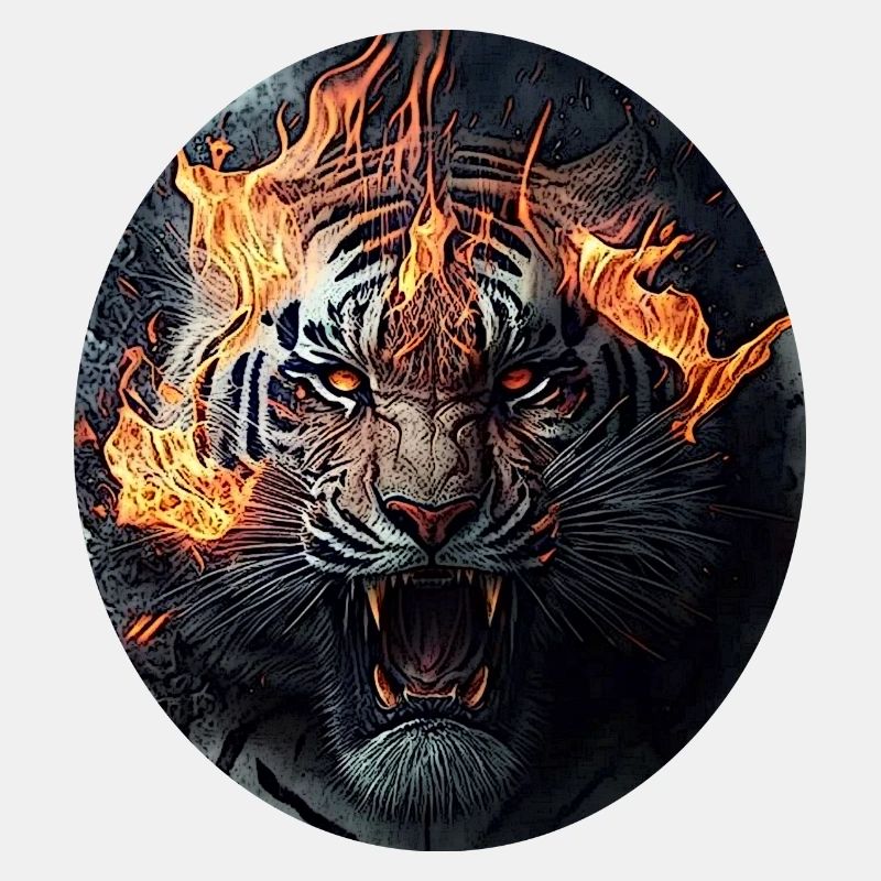 Tiger in Flammen