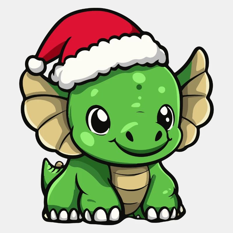 Dinosaurier triceratops Weihnachten