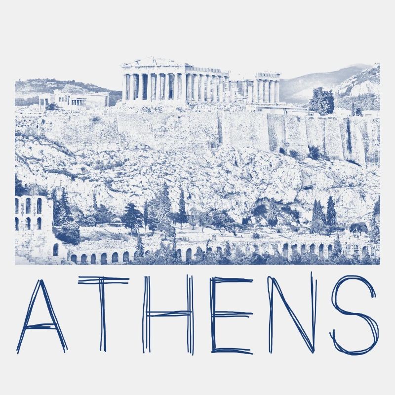 Federzeichnung Athen