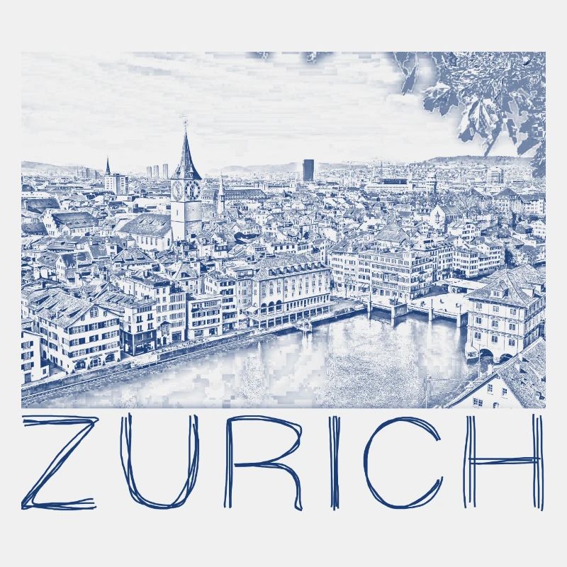 Stiftzeichnung Zürich