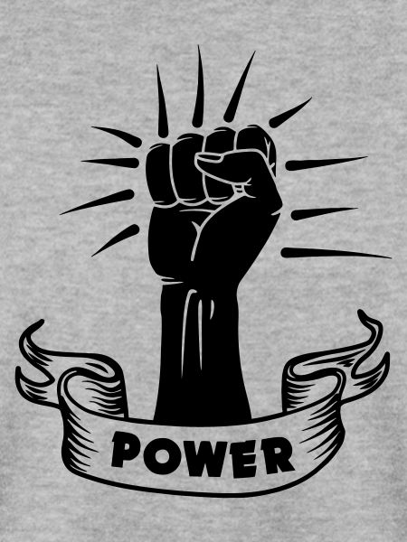 Power schwarze Faust