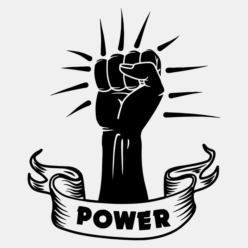 Power schwarze Faust