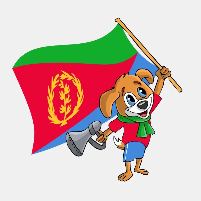 Eritrea Fan Hund