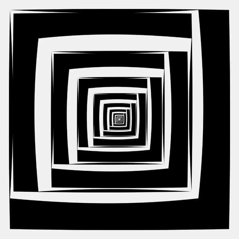 Quadrate Abstrakt Geometrie Geschenk Geschenkidee