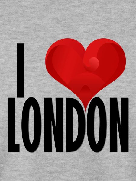 ICH LIEBE LONDON schwarz