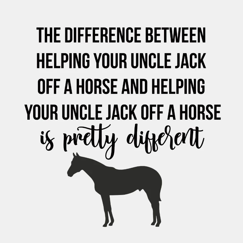 Jack off a horse