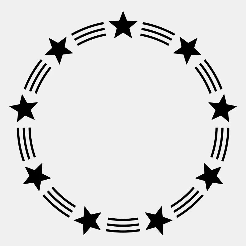 STARS CIRCLE MONOGRAMS FRAMES