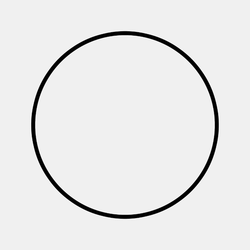 Contour Noir Rond Noir