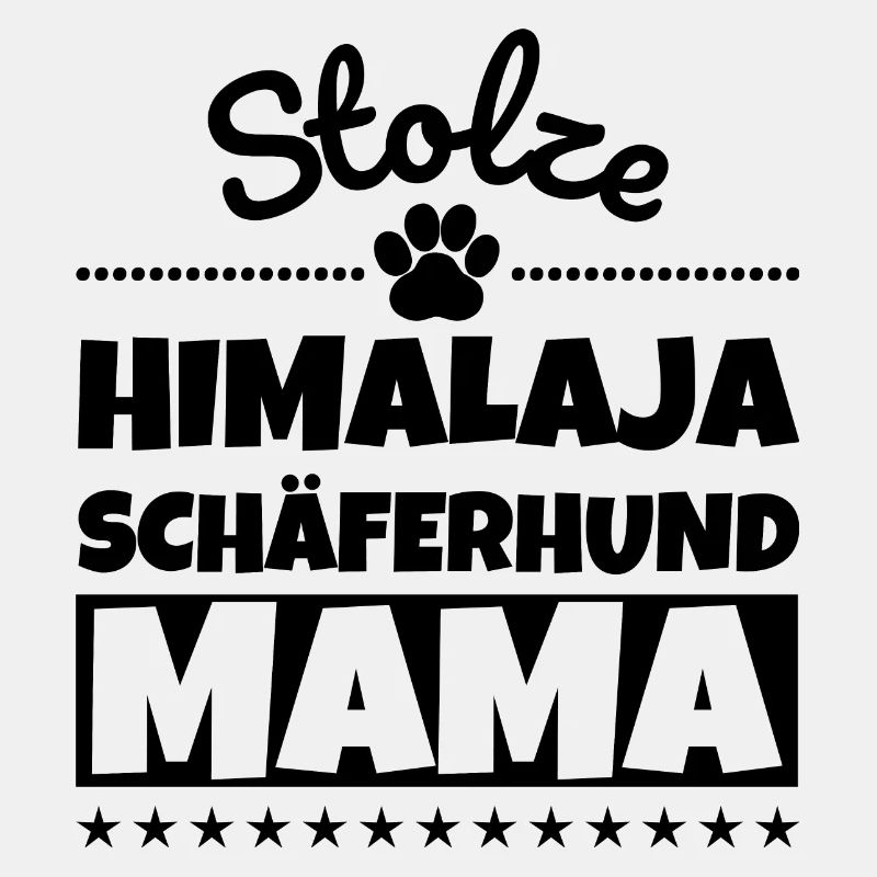 Stolze Himalaja-Schäferhund Mama