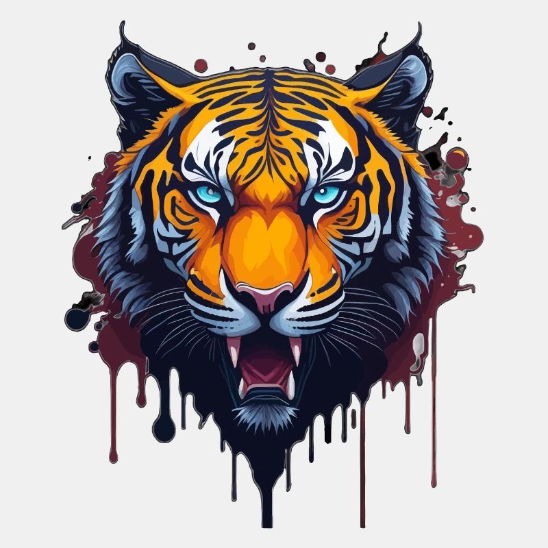 WILDES TIGER DESIGN SPLASH ART