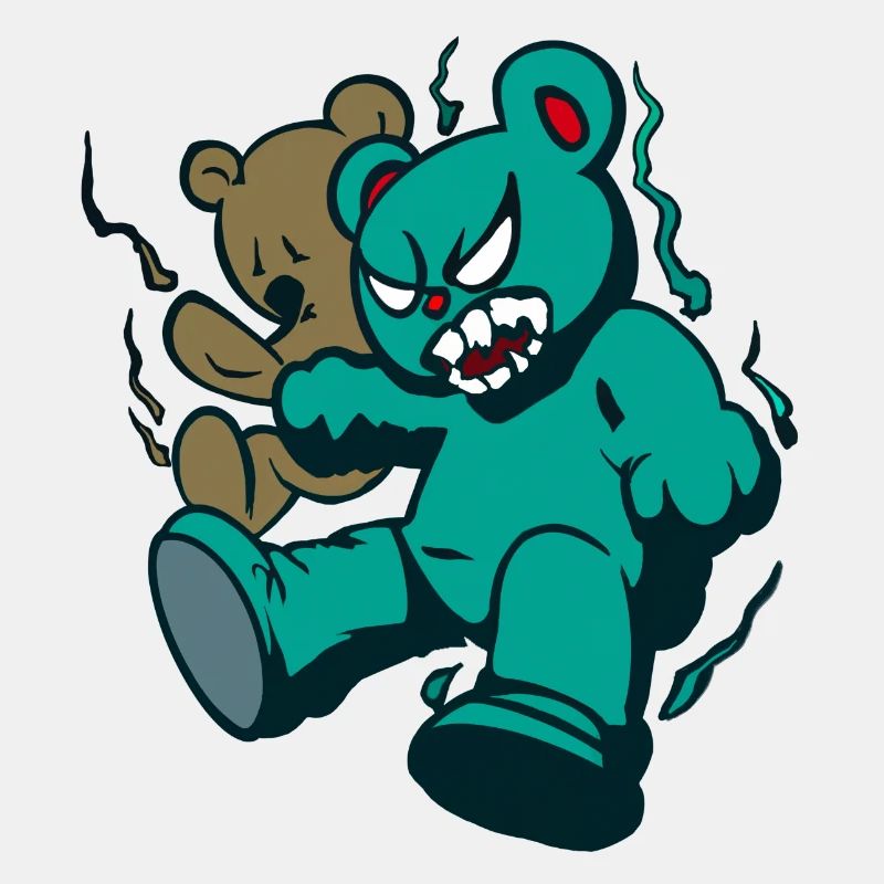 Halloween mad bear