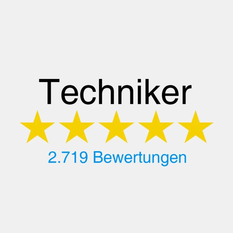 Techniker mit Bewertung