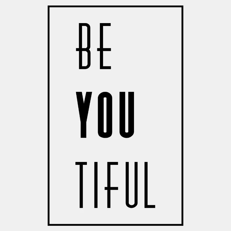 Be Youtiful Soyez vous-même mot jeu idée cadeau