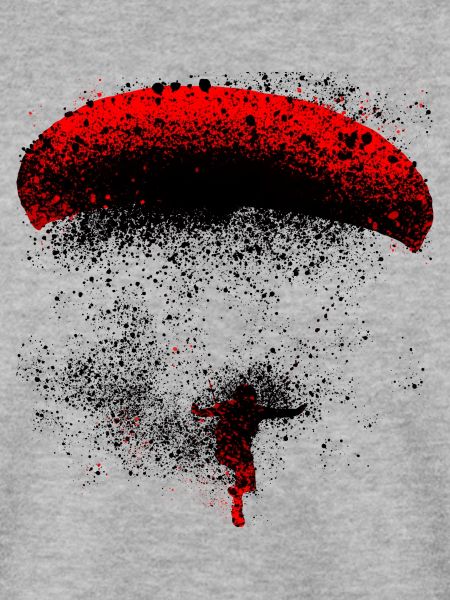 Paraglider splash red