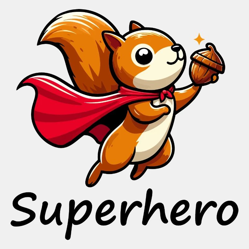 Eichhörnchen Superheld