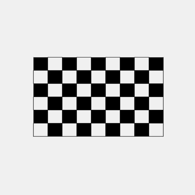 Checkered flag chess pattern black white gift