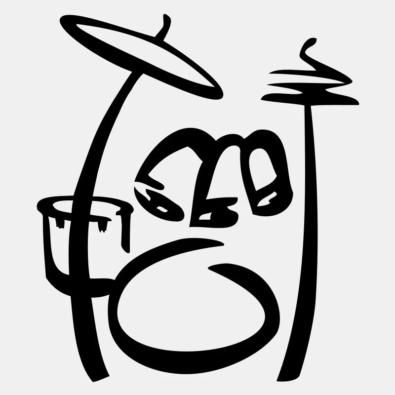 Drums Art Scribble