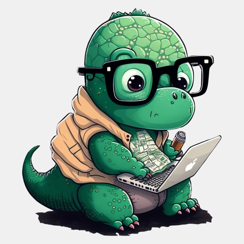 Süßer Dino der Programmiert