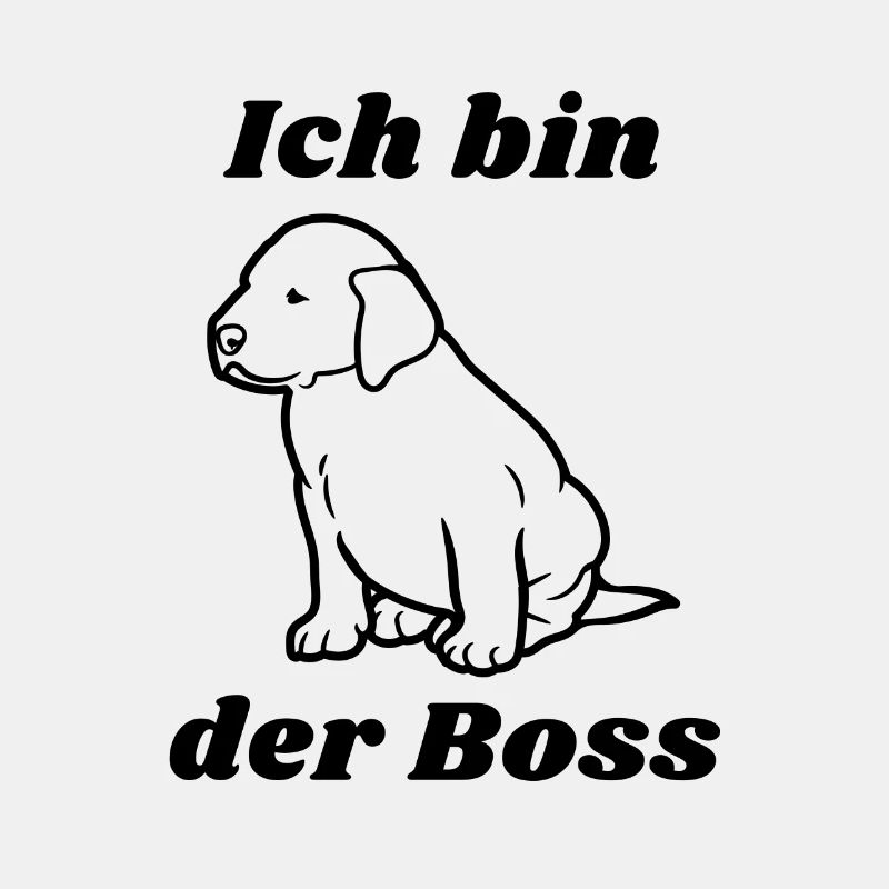 Labrador - Ich bin der Boss (schwarz)