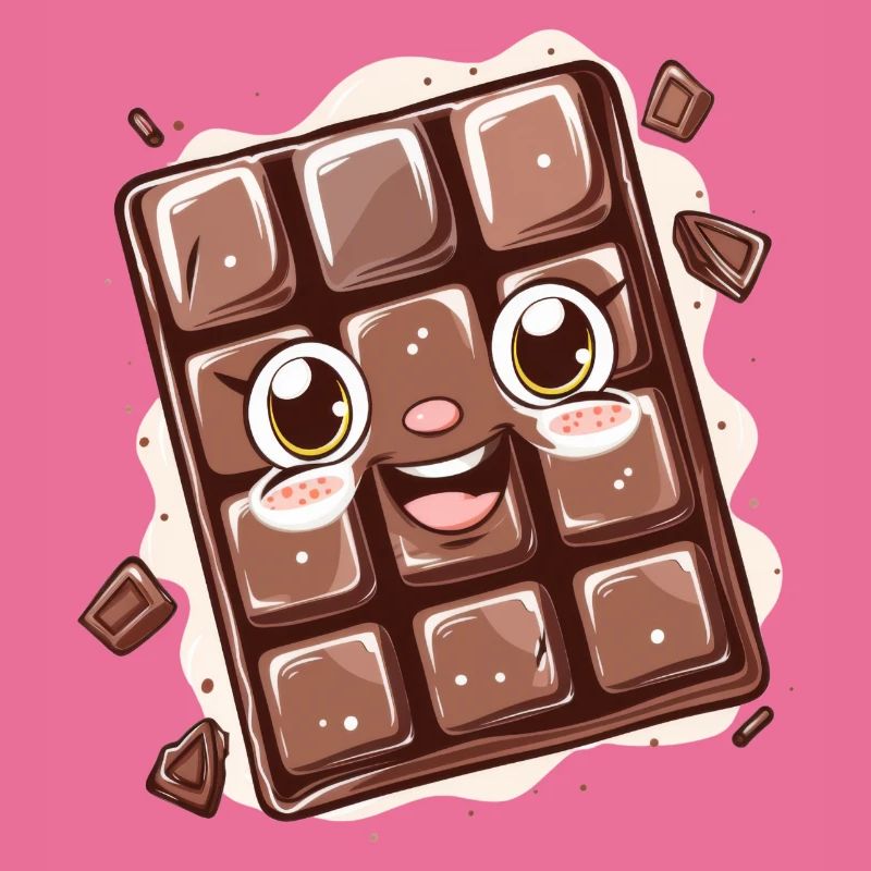 Schokoladen Comic Design