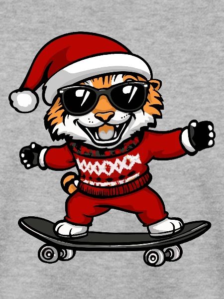 Tiger Weihnachten Lustig