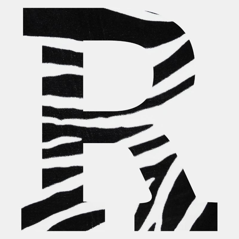 Buchstabe r zebra
