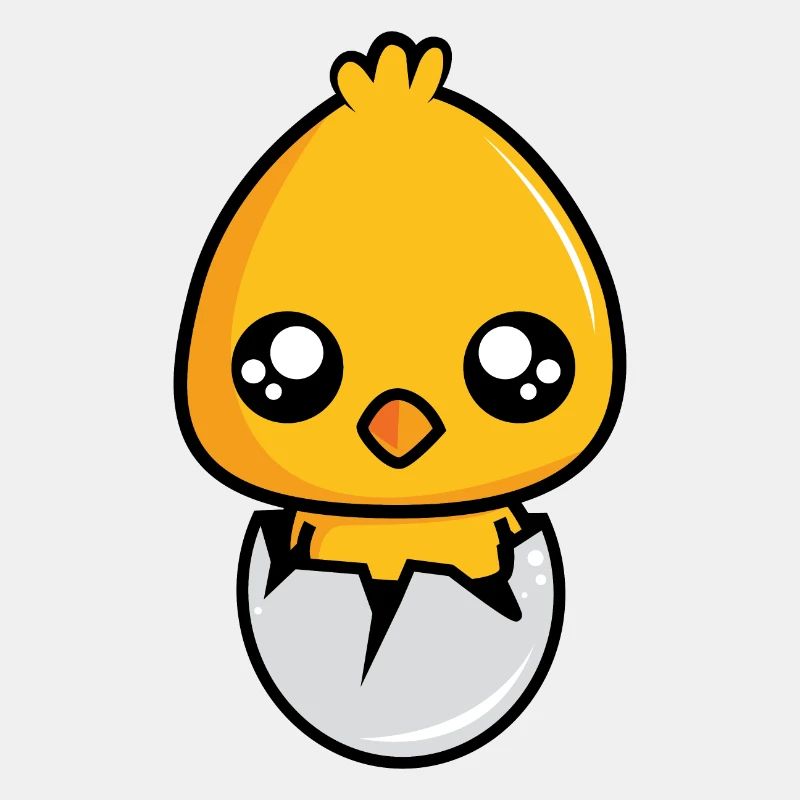 Kücken hatches from the egg!