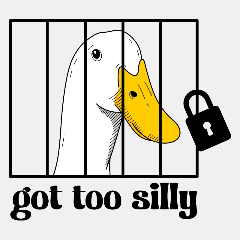 Gans hinter gittern