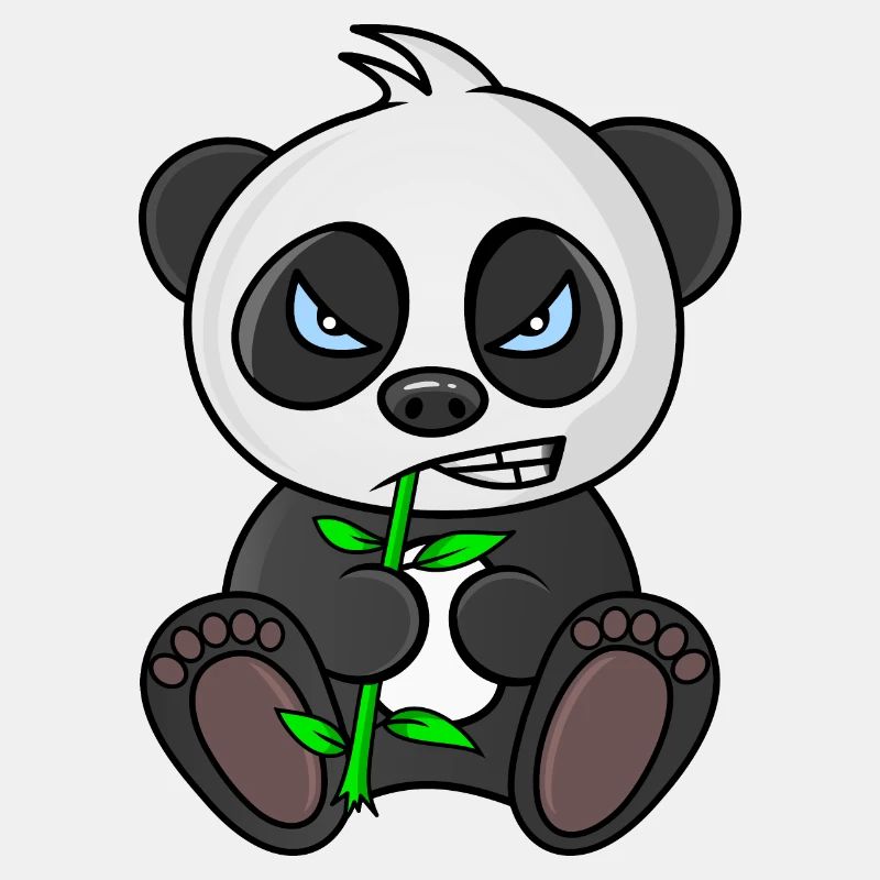 grumpy panda, panda bear, mad panda, for babies