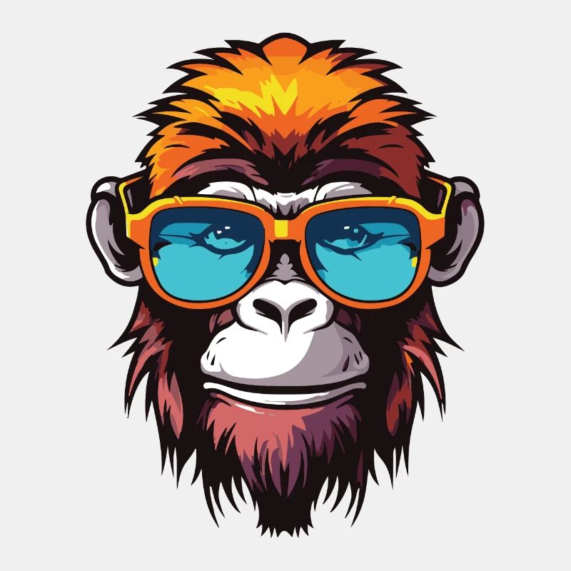 Affe Hipster Cool Party