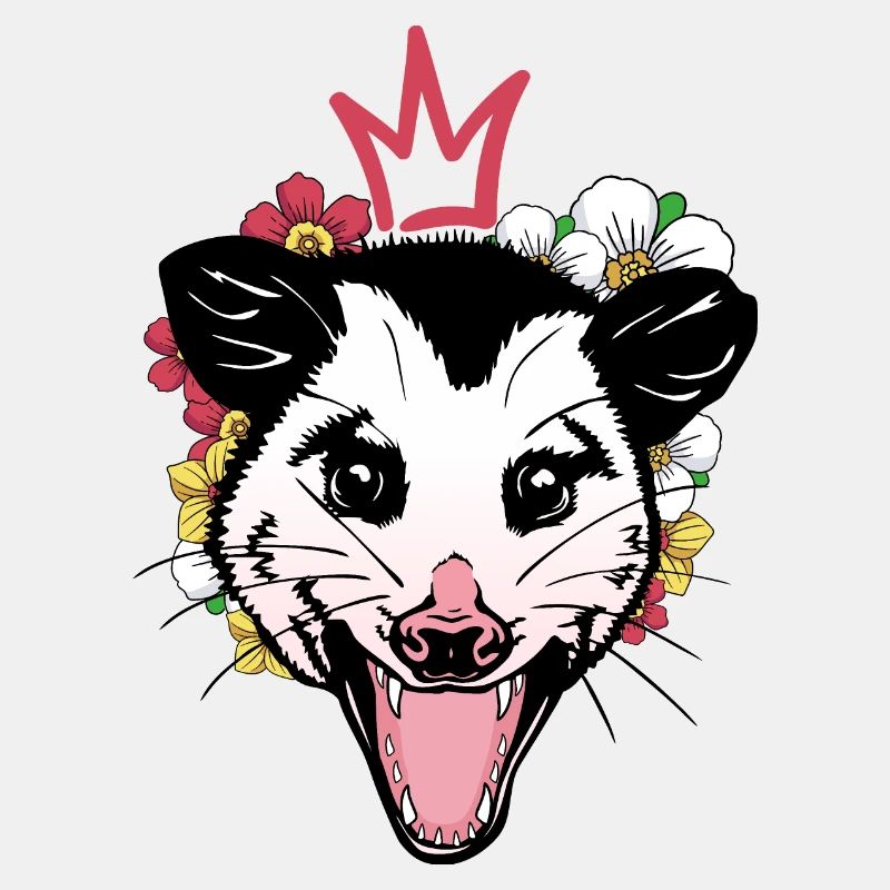 Opossum und Krone
