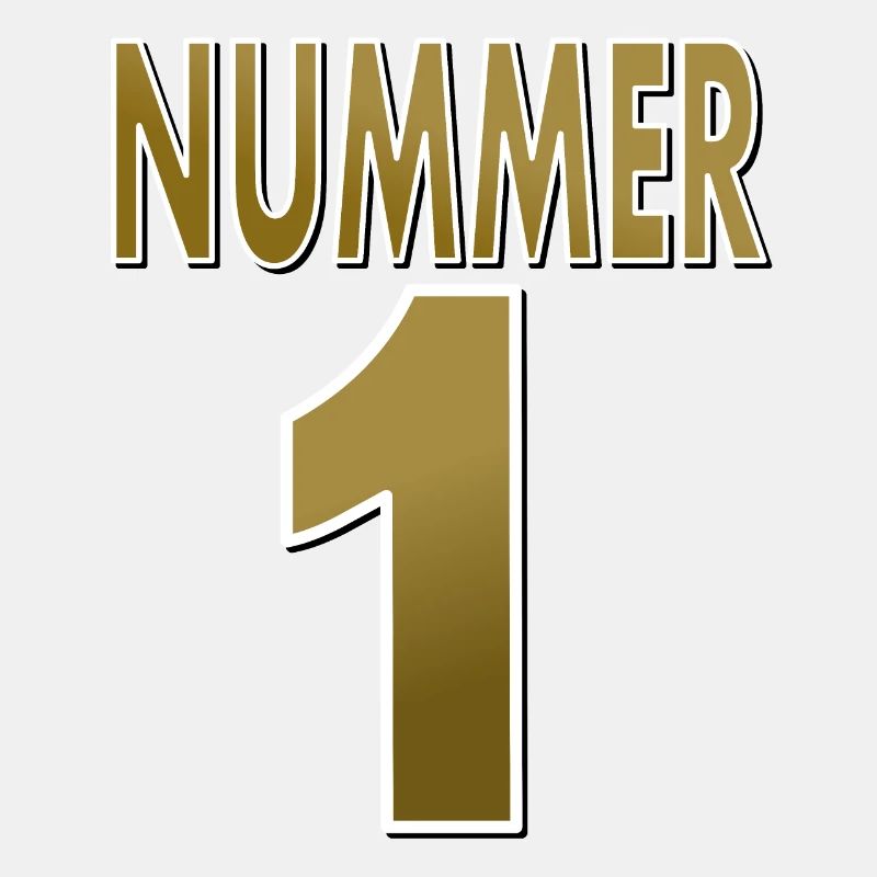 Nummer eins Nummer 1 Number one Zahl eins Geschenk