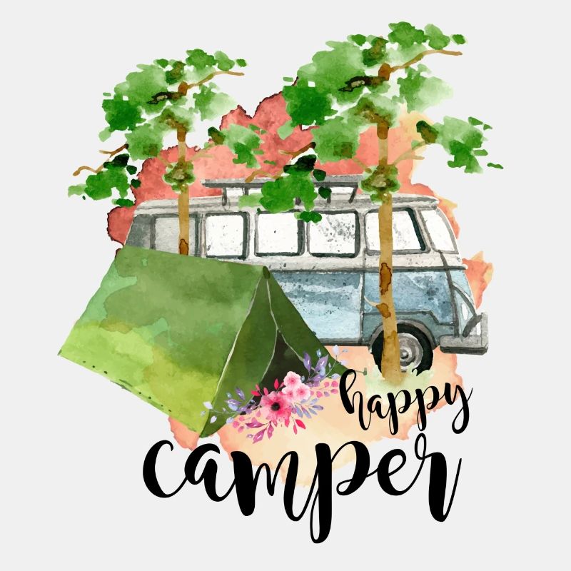 Glücklicher Camper