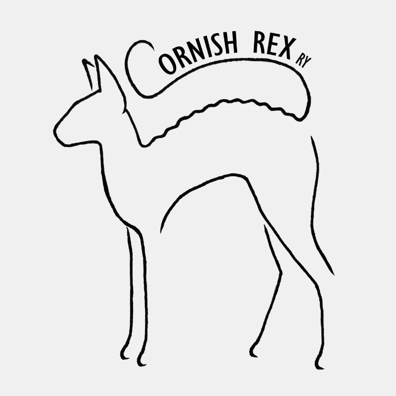 Cornish rex ry logo noir