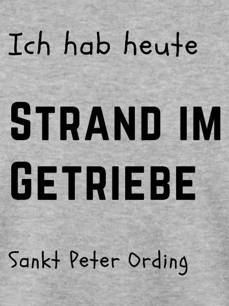 Strand im Getriebe