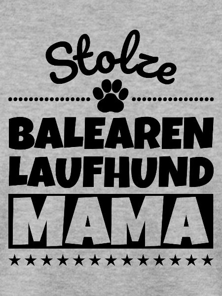 Stolze Balearen Laufhund Mama