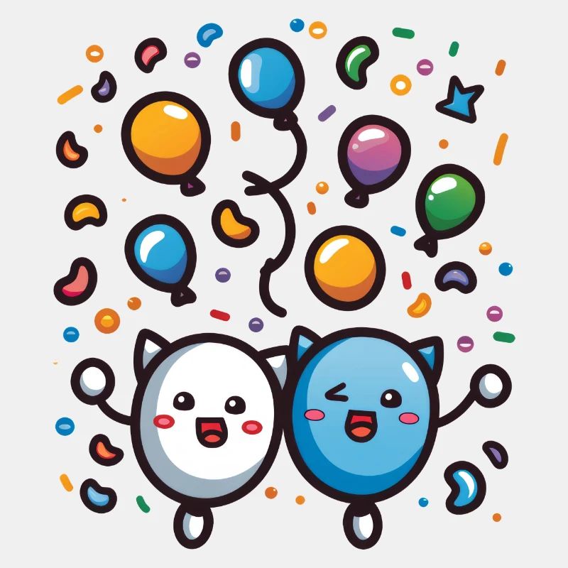 Joie de carnaval avec des confettis